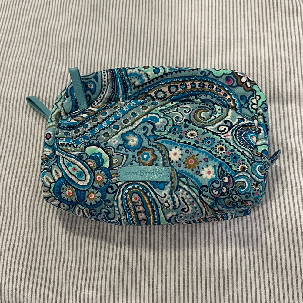 Vera Bradley Blue Paisley Cosmetic Bag